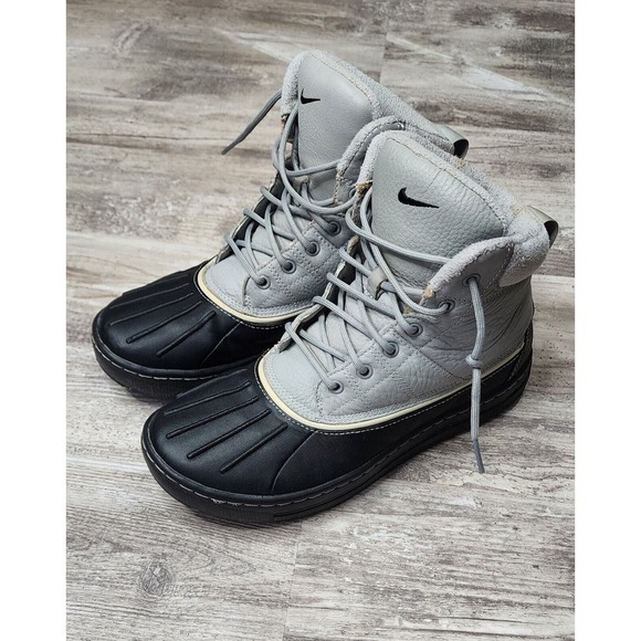 Nike ACG Woodside Matte Gray Silver Men's 7.5 Duck Boots 386469-090 Snow Winter - Picture 7 of 13